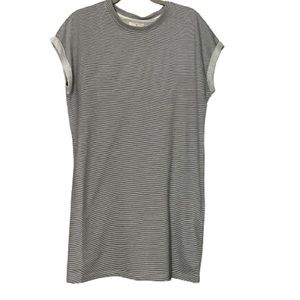 THREAD AND SUPPLY grey stripe t-shirt dress never worn size small